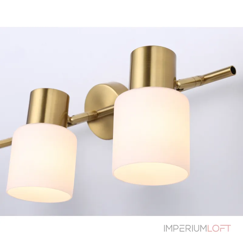 Настенно-потолочный спот TR3972/3 BS/FR латунь/белый матовый E27*3 max 40W 460*80*140 от NovaLamp