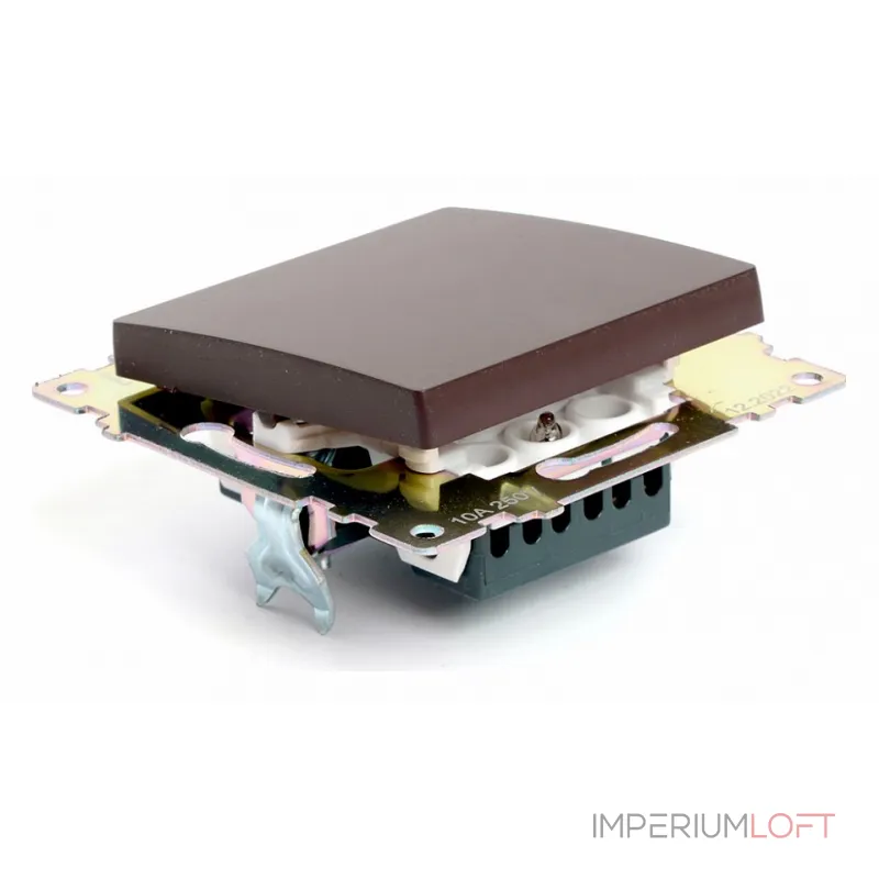 Выключатель одноклавишный без рамки Stekker Катрин 49018 от ImperiumLoft Выключатель одноклавишный без рамки Stekker Катрин 49018 от ImperiumLoft