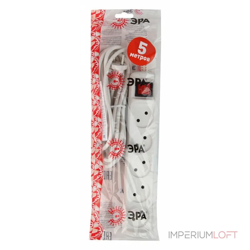Сетевой фильтр Эра U-5s-5m-2x1 Б0044057 от ImperiumLoft