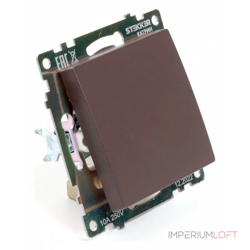 Выключатель одноклавишный без рамки Stekker Катрин 49018 от ImperiumLoft Выключатель одноклавишный без рамки Stekker Катрин 49018 от ImperiumLoft