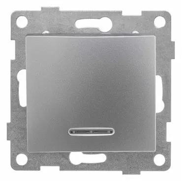 Выключатель сенсорый одноклавишный с подсветкой без рамки Gusi Electric BRAVO С10В18-004