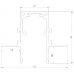 Трек встраиваемый Elektrostandard Slim Magnetic a067497 от ImperiumLoft