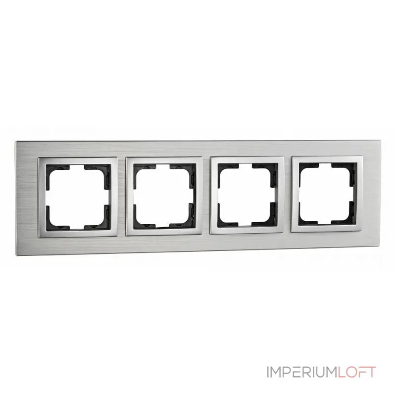 Рамка на 4 поста Mono Electric Style Aluminium 107-800000-163 от ImperiumLoft