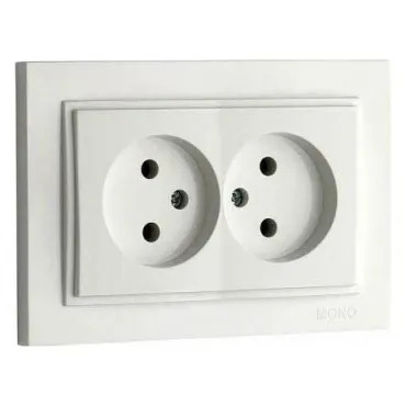 Розетка двойная Mono Electric Despina 102-010005-121
