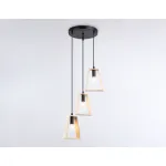 Подвесной светильник в стиле лофт TR80499/3 BK/LW черный/светлое дерево E14/3 max 60W D350*1000 от NovaLamp