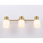 Настенно-потолочный спот TR3972/3 BS/FR латунь/белый матовый E27*3 max 40W 460*80*140 от NovaLamp