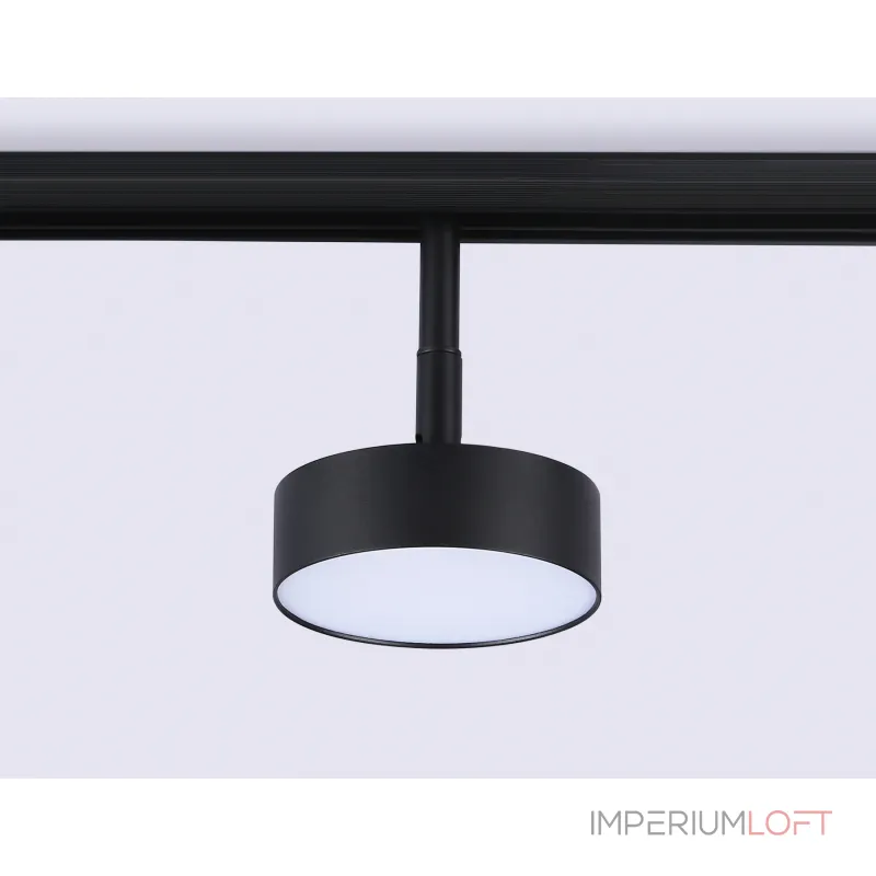 Светильник светодиодный трековый для шинопровода Magnetic GL3853 BK черный IP20 12W 4200K 48V D95*30 от NovaLamp