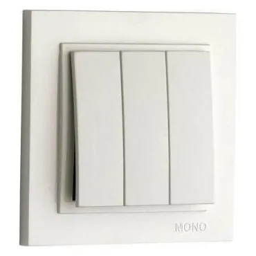 Выключатель трехклавишный Mono Electric Despina 102-010022-114 Выключатель трехклавишный Mono Electric Despina 102-010022-114