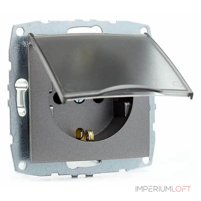 Розетка с заземлением с крышкой без рамки Mono Electric Despina / Larissa 500-002421-118 от ImperiumLoft Розетка с заземлением с крышкой без рамки Mono Electric Despina / Larissa 500-002421-118 от ImperiumLoft