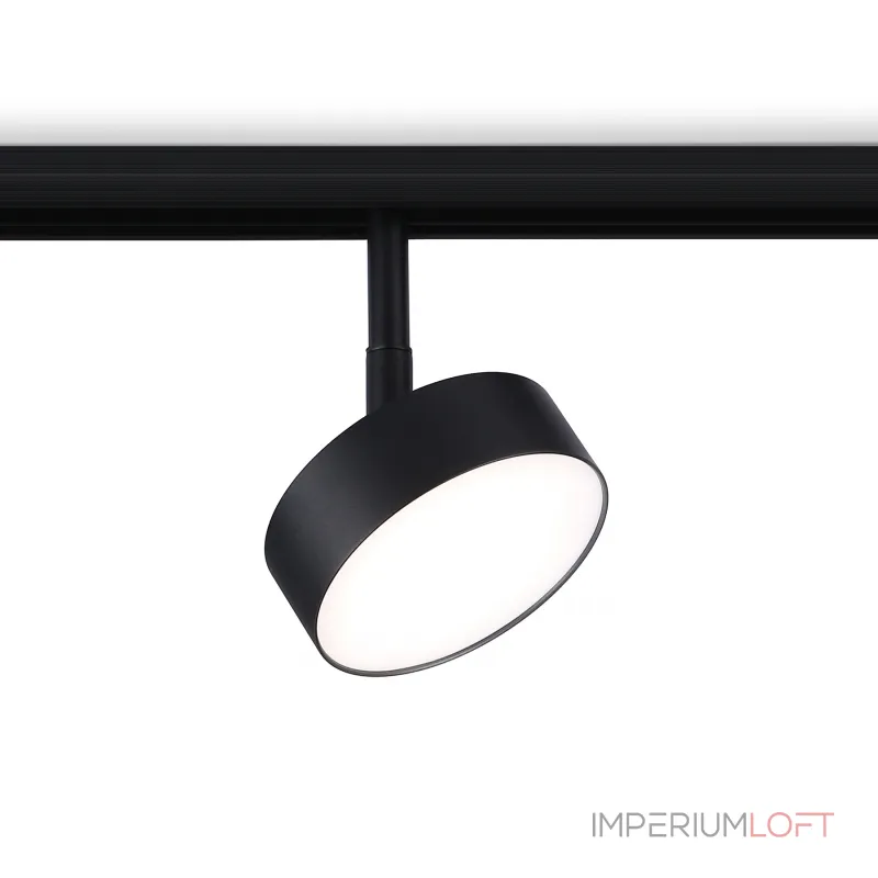 Светильник светодиодный трековый для шинопровода Magnetic GL3853 BK черный IP20 12W 4200K 48V D95*30 от NovaLamp