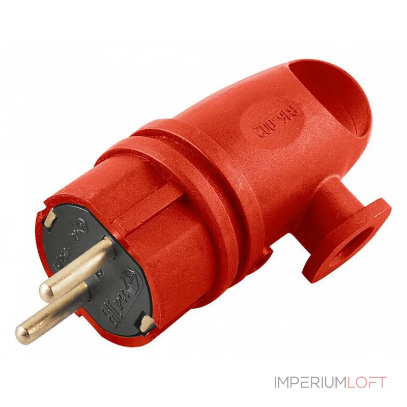 Вилка угловая с заземлением Stekker Одри 39253 от ImperiumLoft