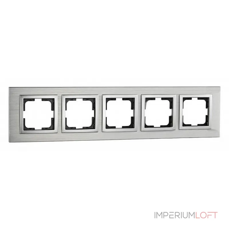 Рамка на 5 постов Mono Electric Style Aluminium 107-800000-164 от ImperiumLoft Рамка на 5 постов Mono Electric Style Aluminium 107-800000-164 от ImperiumLoft