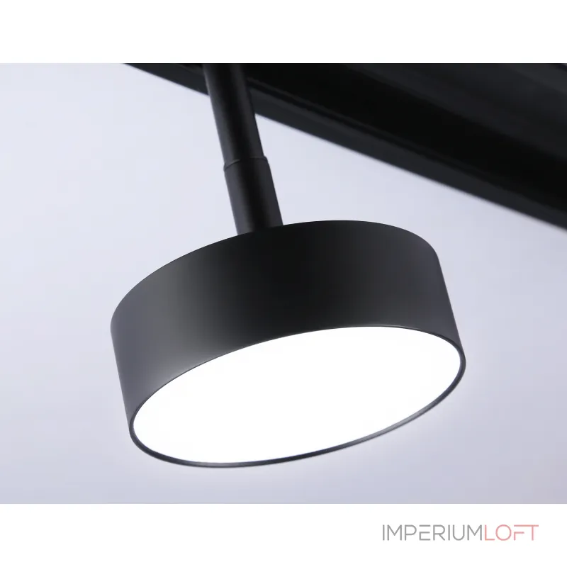 Светильник светодиодный трековый для шинопровода Magnetic GL3853 BK черный IP20 12W 4200K 48V D95*30 от NovaLamp