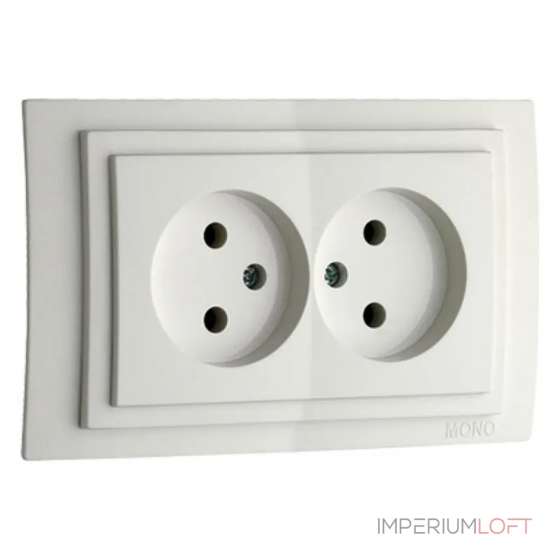 Розетка двойная без рамки Mono Electric Despina / Larissa 500-001905-121 от ImperiumLoft Розетка двойная без рамки Mono Electric Despina / Larissa 500-001905-121 от ImperiumLoft