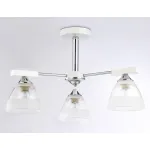 Подвесная люстра TR9091/3 WH/CH белый/хром E27*3 max 40W D570*270 от NovaLamp