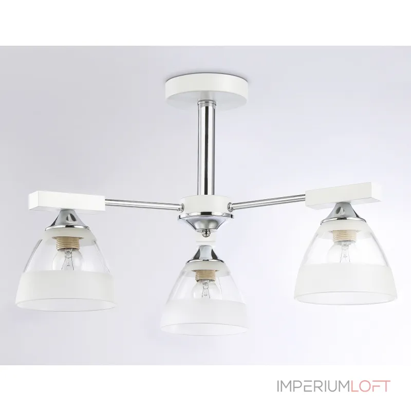 Подвесная люстра TR9091/3 WH/CH белый/хром E27*3 max 40W D570*270 от NovaLamp Подвесная люстра TR9091/3 WH/CH белый/хром E27*3 max 40W D570*270 от NovaLamp