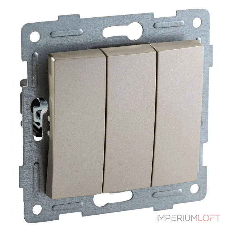 Выключатель трехклавишный без рамки Gusi Electric UGRA С11В3-027 от ImperiumLoft Выключатель трехклавишный без рамки Gusi Electric UGRA С11В3-027 от ImperiumLoft