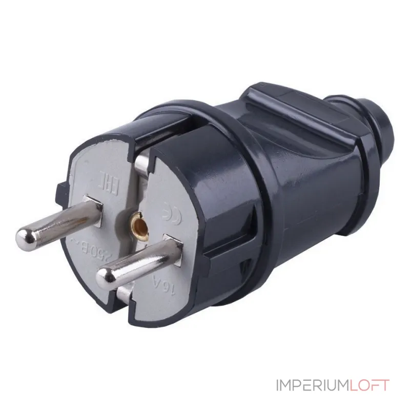 Вилка прямая с заземлением Stekker PPG16-42-201 32852 от ImperiumLoft Вилка прямая с заземлением Stekker PPG16-42-201 32852 от ImperiumLoft