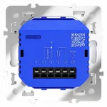 Терморегулятор электронный S70 с индикацией и датчиком для теплого пола (белый глянцевый) Voltum VLS070101