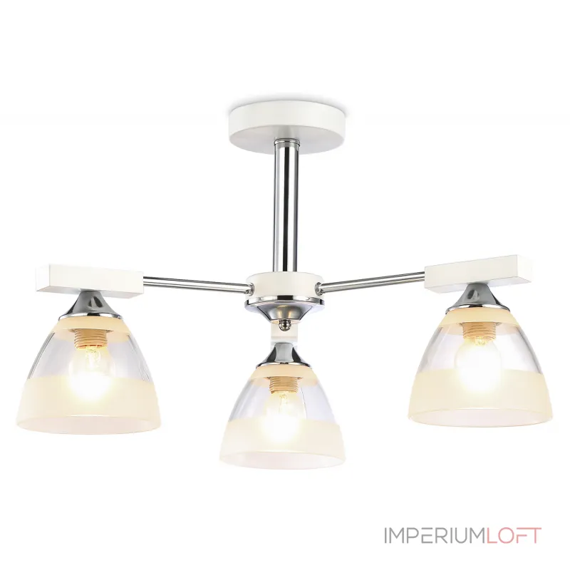 Подвесная люстра TR9091/3 WH/CH белый/хром E27*3 max 40W D570*270 от NovaLamp Подвесная люстра TR9091/3 WH/CH белый/хром E27*3 max 40W D570*270 от NovaLamp