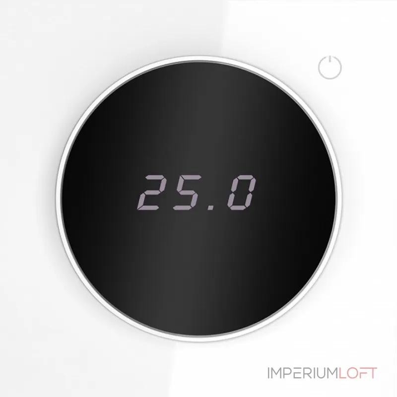 Терморегулятор электронный S70 с индикацией и датчиком для теплого пола (белый глянцевый) Voltum VLS070101