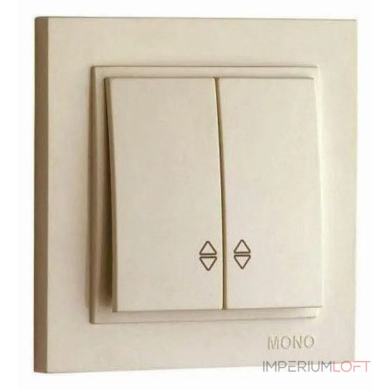 Выключатель проходной двухклавишный Mono Electric Despina 102-170023-111 от ImperiumLoft Выключатель проходной двухклавишный Mono Electric Despina 102-170023-111 от ImperiumLoft