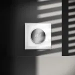 Терморегулятор электронный S70 с индикацией и датчиком для теплого пола (белый глянцевый) Voltum VLS070101