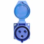 Розетка переносная разборная 2P+PE с крышкой Stekker ST 49433 от ImperiumLoft