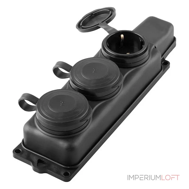 Розетка с заземлением с крышкой Stekker Одри 32739 от ImperiumLoft