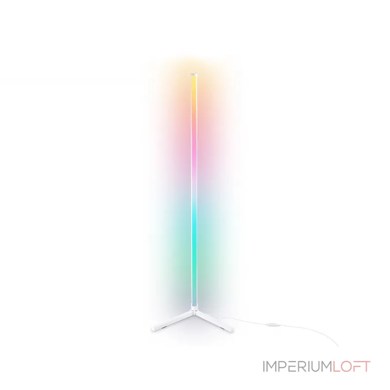 Светильник светодиодный напольный RGB с пультом FL8020 WH белый LED 15W RGB D32*1250 (ПДУ РАДИО 2.4G) от NovaLamp