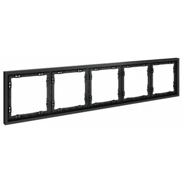 Рамка пластиковая S70 на 5 постов (графит) Voltum VLS100507