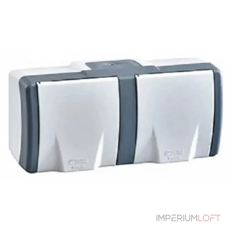 Блок с розетками влагозащищенными без заземления и крышкой Mono Electric Octans IP54 154-020006-121 от ImperiumLoft Блок с розетками влагозащищенными без заземления и крышкой Mono Electric Octans IP54 154-020006-121 от ImperiumLoft