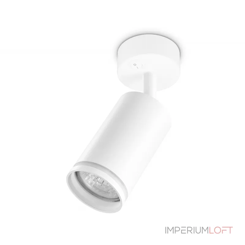 Накладной спот с выключателем TA120 WH белый GU10 max 12W D70*164*D55 от NovaLamp