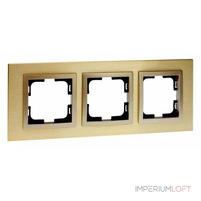 Рамка на 3 поста Mono Electric Style Aluminium 107-830000-162 от ImperiumLoft