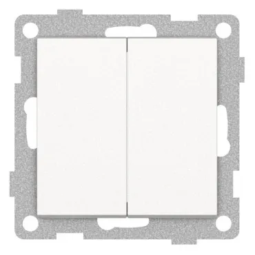 Выключатель двухклавишный без рамки Gusi Electric UGRA С11В2-028