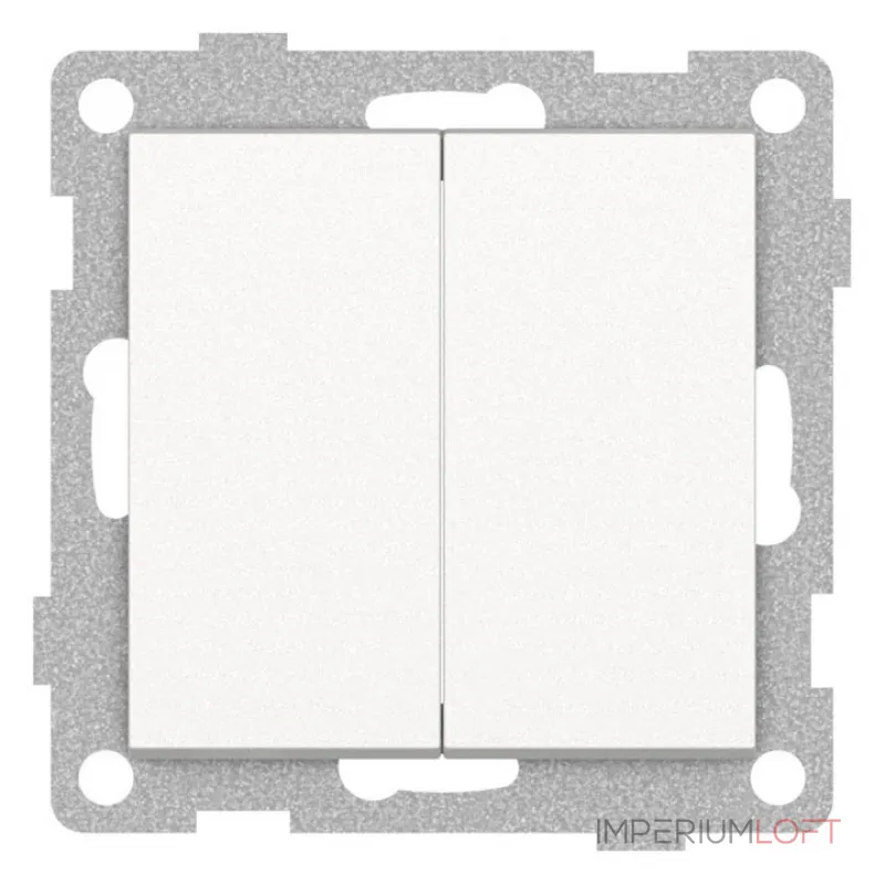 Выключатель двухклавишный без рамки Gusi Electric UGRA С11В2-028 от ImperiumLoft