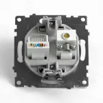 ТВ-розетка и розетка Ethernet RJ-45 без рамки Stekker GLS00-7106-02 49184 от ImperiumLoft