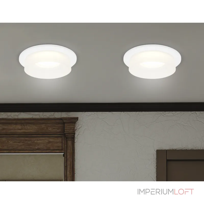 Встраиваемый точечный светильник с акрилом TN1311 SWH/FR белый песок/белый матовый GU5.3 D98*45 от NovaLamp