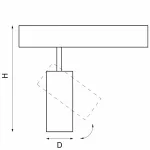 Светильник на штанге Lightstar Teta 205037R от ImperiumLoft