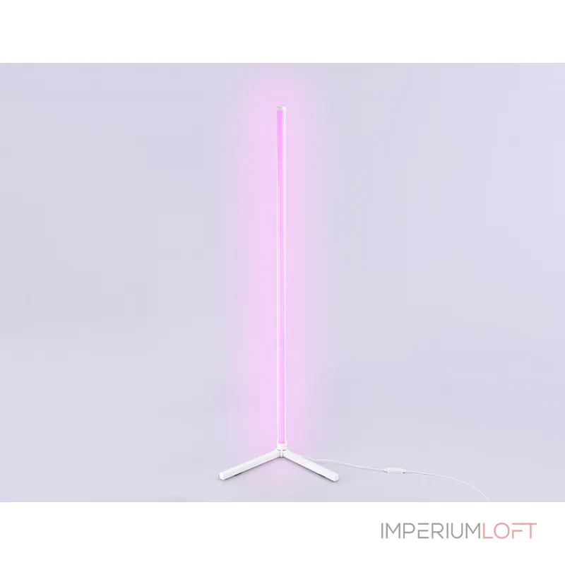 Светильник светодиодный напольный RGB с пультом FL8020 WH белый LED 15W RGB D32*1250 (ПДУ РАДИО 2.4G) от NovaLamp