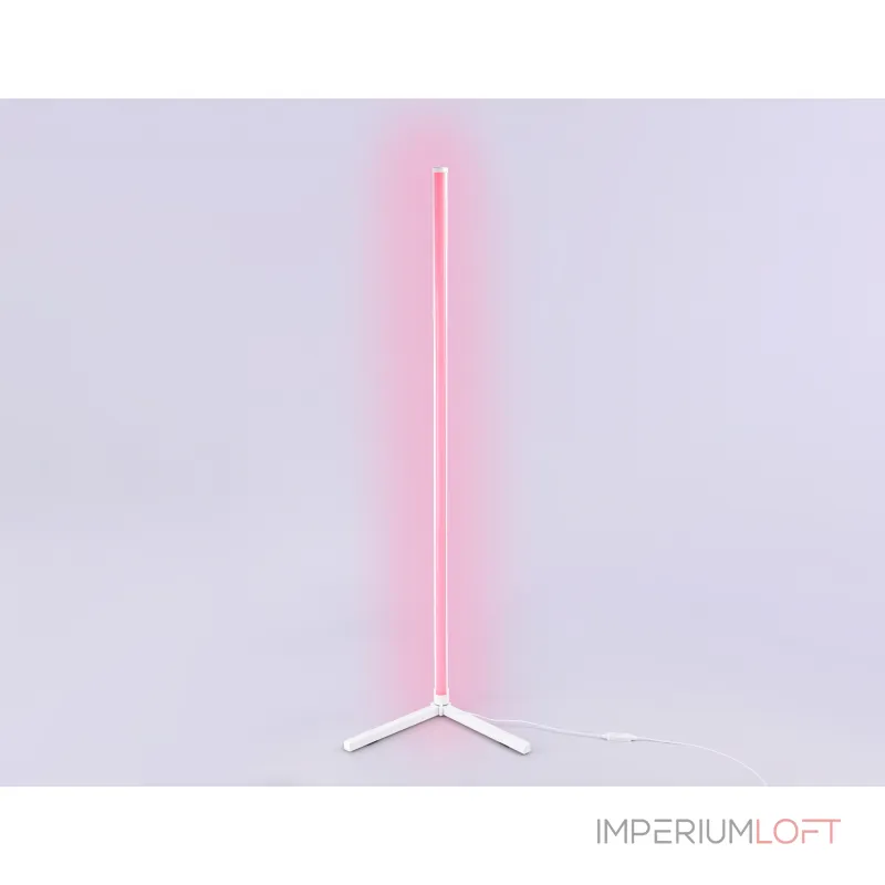 Светильник светодиодный напольный RGB с пультом FL8020 WH белый LED 15W RGB D32*1250 (ПДУ РАДИО 2.4G) от NovaLamp