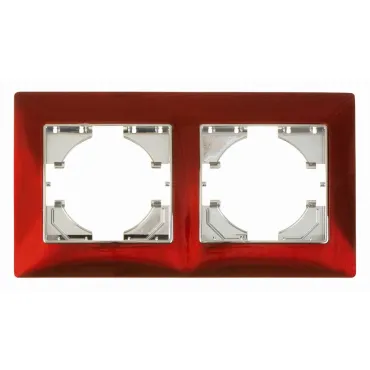Рамка на 2 поста Gusi Electric BRAVO С1020-039 Рамка на 2 поста Gusi Electric BRAVO С1020-039