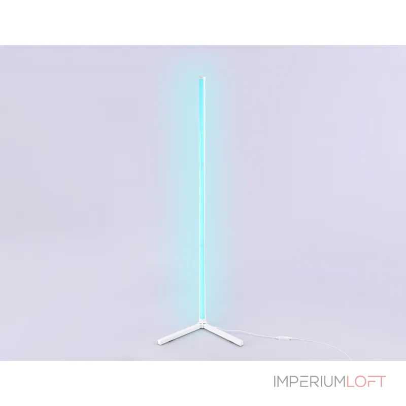 Светильник светодиодный напольный RGB с пультом FL8020 WH белый LED 15W RGB D32*1250 (ПДУ РАДИО 2.4G) от NovaLamp