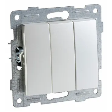 Выключатель трехклавишный без рамки Gusi Electric UGRA С11В3-028