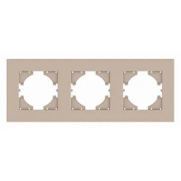Рамка на 3 поста Gusi Electric CITY С1113-027 Рамка на 3 поста Gusi Electric CITY С1113-027