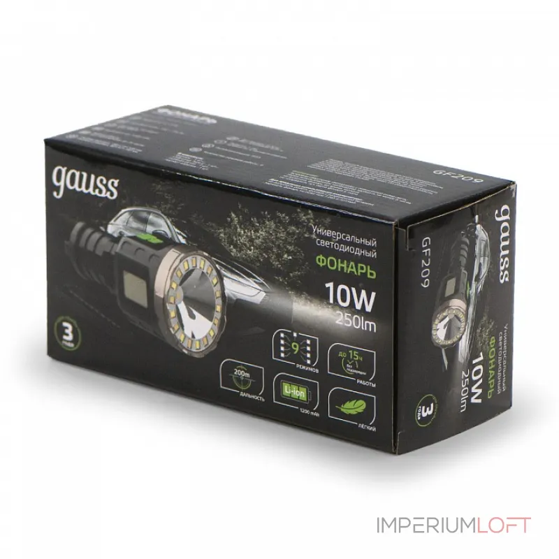 Фонарь ручной Gauss GF209 от ImperiumLoft Фонарь ручной Gauss GF209 от ImperiumLoft