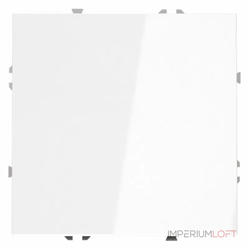 Перекрестный переключатель встраиваемый S70 одноклавишный 10А (белый глянцевый) Voltum VLS010501