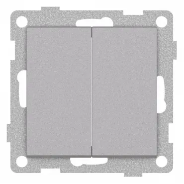 Выключатель проходной двухклавишный без рамки Gusi Electric UGRA С11В8-004 Выключатель проходной двухклавишный без рамки Gusi Electric UGRA С11В8-004