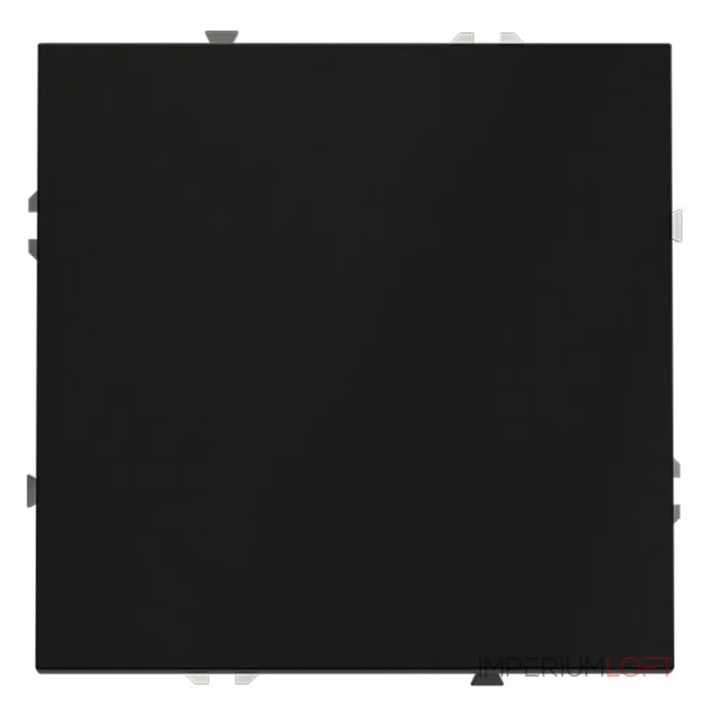 Проходной переключатель встраиваемый S70 одноклавишный 10А (черный матовый) Voltum VLS010308