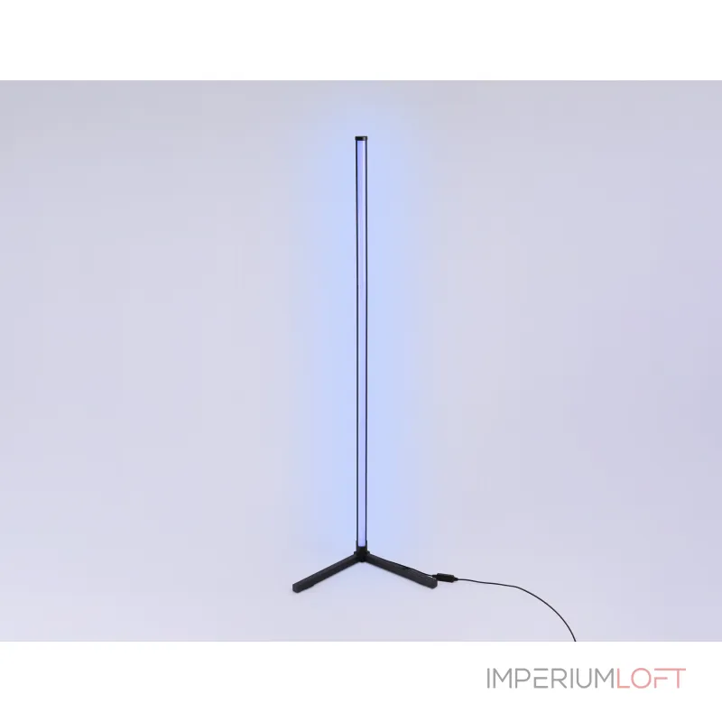 Светильник светодиодный напольный RGB с пультом FL8022 BK черный LED 15W RGB D32*1250 (ПДУ РАДИО 2.4G) от NovaLamp